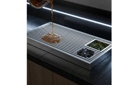 Countertop Cleaning Sink Equipped with Glass Washing Washer Easy to Clean Built in Cup Rinser Bottle Washer for Beverage Counters