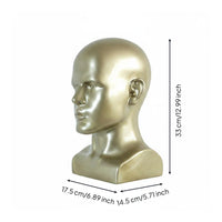 Male Mannequin Head Spray Painted Pvc Mannequin Head Odor Home Decor for Showroom