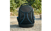 Tool Backpack with Base Ergonomic Tool Backpack with Molded Base Large Capacity for Electricians, Technicians