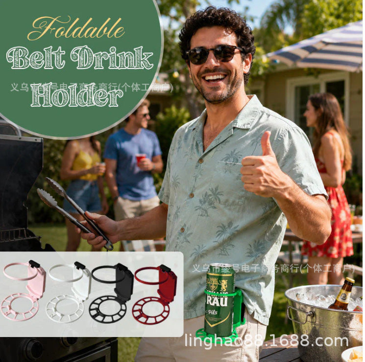 Foldable Belt Beverage Holder