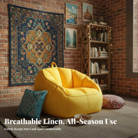 Highposterior Beanbag Lie-Flat Design Floor Seating Full physique Support snug for e-sports fans, Living Room