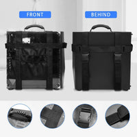 Reinforced Handle Computer Desktop Transport Harness Mesh Pockets Desktop PC Carrying Strap Secure Buckle Adjustable PC Case Carrier Long-Lasting for IT Professionals, Gamers, Students, Travel, Office, School