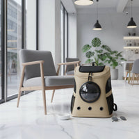 Transparent Cat Carrier Backpack Travel Friendly Foldable Cat Backpack Carrier Lightweight for Animal Doctor Visits