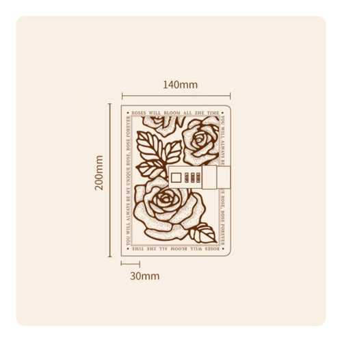 A6 Lock Journal Gift Box Lock Diary Embossed Cover for Students