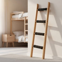 4 Pieces Bunk Bed Ladder Pad with Straps Bed Ladder Cover Easy to Clean Accessory for Kids Room