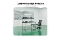 Anti Workbench Strong Load-Bearing Capacity Assembly Workbench with Light Thickened and Reinforced Heavy-Duty Work Table for Cleanroom, Factory