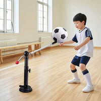 Indoor Soccer Training Device with Suction Cup Height-Adjustable Football Training Aid with Suction Cup Portable for Beginners, Kids, Home, Living Room