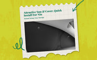 Car Window Privacy Shield, Opaque, Easy Install, Travel