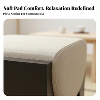 End-of-Bed Bench New Chinese Artistic Design Woven Top Emphasis Stool Sturdy Wood Frame Multi-Functional for Bedroom, Entryway