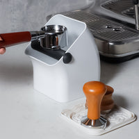 Square Anti-Slip Knock Box for Espresso Coffee, ABS, Thickened