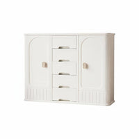Wheeled Multi-compartment Storage multi-functional unit Large Capacity Household Furniture for young children