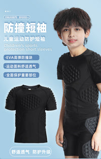 Kids Baseball Protective Short-Sleeve Training Shirt for Ball Sports