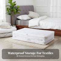 Under-Bed Wheeled container compact Household Storage Clear View Design for Closet