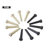 Acoustic Guitar Bridge Pins, ABS Plastic, Black/White, 60-Pack