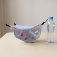 Hamster Hammock and Sugar Glider Sleeping Bag, Double-Layer Polyester Hanging Pet Bed, Warm Squirrel Nest for Small Squirrel Hamster Rat Cage