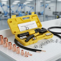 Hydraulic Crimping Tool with Dies Heavy-Duty   Easy-to-Operate Hydraulic Crimping Tool for Electricians, Electrical Work, Workshops