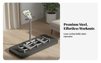 Body Toning Inner Thigh Workout Machine Low Effect Exercise Inner Thigh Exerciser Fluid Gliding Rails Leg Adduction Machine Anti-Skid Pedals for New Mothers, Fitness Enthusiasts, Beginners, Indoor, Living Room, Gym