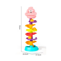 Whale Ball Drop Toy Textured Ball Drop Toy with Launcher Easy-to-Grip Hand-Eye Coordination for Toddlers, Playroom, Home