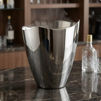 Stainless Steel Ice Container Reflective Vino Chiller Container