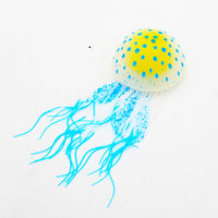 Aquarium Artificial Jellyfish Ornament Set with Coral and Aquatic Plants