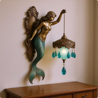Vintage Lantern Wall Lamp Ornate Home Decor Resin