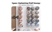 Wall Mounted Underwear Organizer Punch Installation Underwear Socks Organizer Space Saving Panty Storage Box for Men, Wardrobe, Bedroom, Washroom