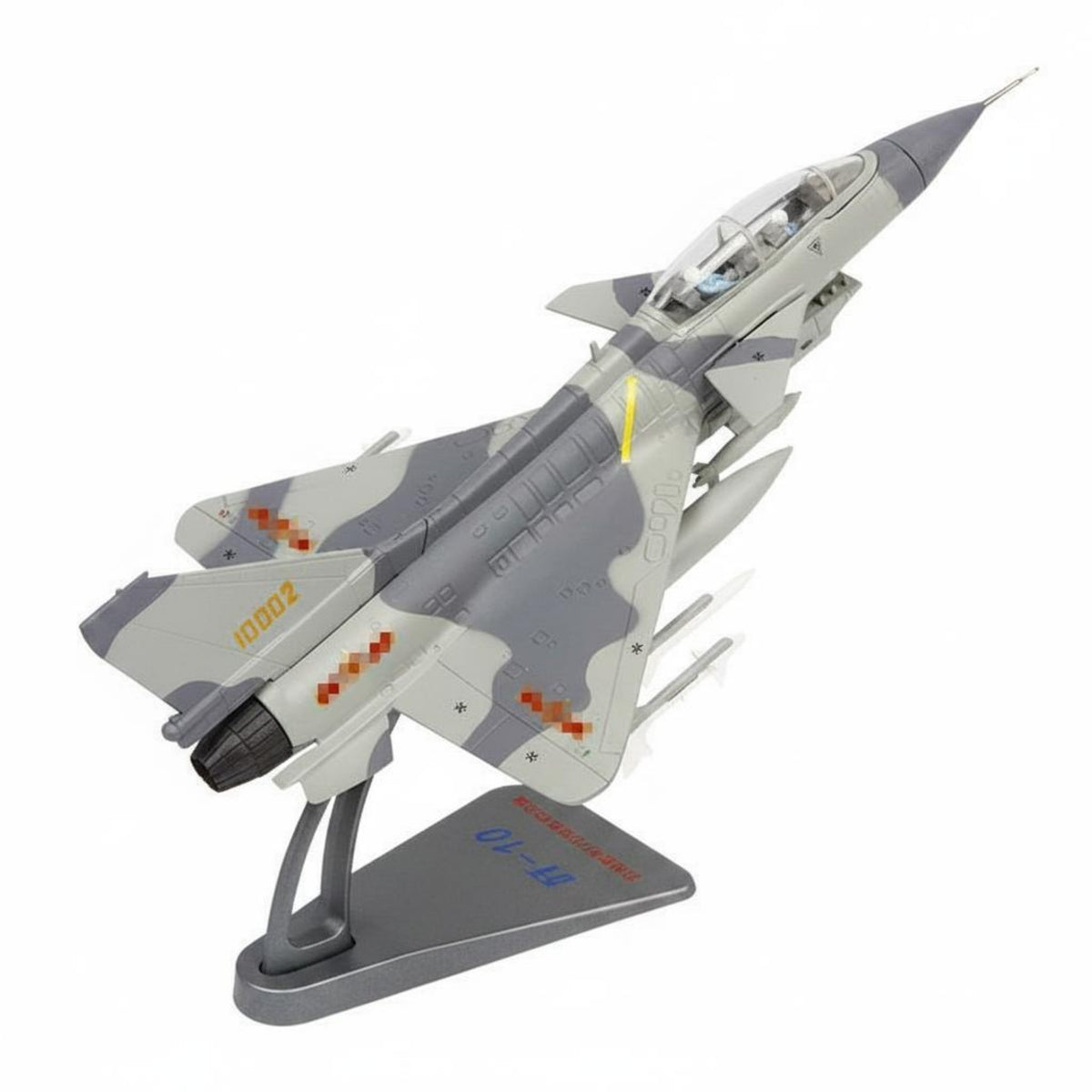 Static Display J-10C Model Aircraft Alloy J-10 Fighter Model High Intricate Diecast Jet Detailed for Collectors, Desk, Office