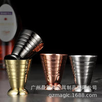 304不锈钢蛊司量酒器 酒吧刻度杯多容量分酒器鸡尾酒调酒杯跨境