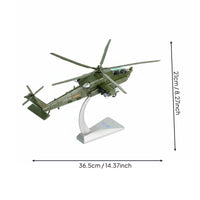 Z-21 Attack Helicopter Model High Detailed 1:48 Scale Helicopter Model Collectible Gift for Aviation Fans, Desk Decoration, Office