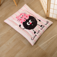 Dog Bed for Older Dogs, Large Dog Bed, All Seasons Washable Pet Bed, Water-Resistant Cotton, Dark Grey Ball Pink