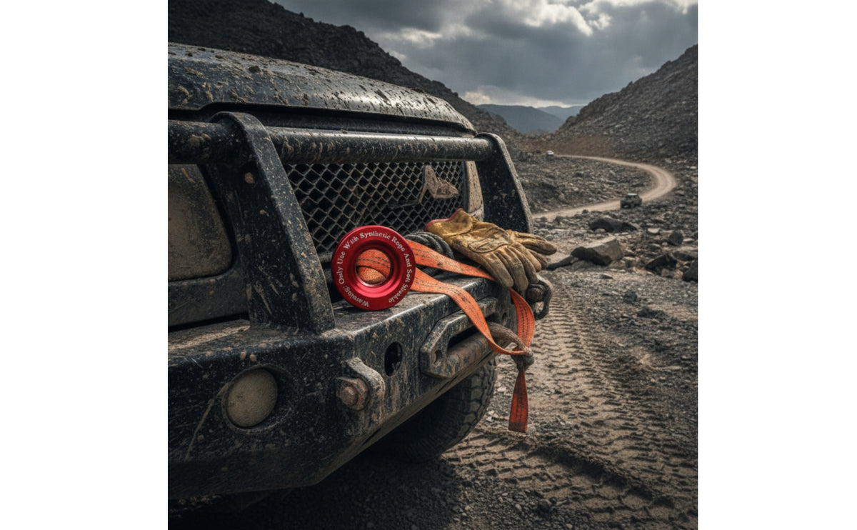 Anodized Recovery Loop Anti-Rust Snatch Loop Corrosion-Resistant Pulley Low-Friction for off-Roaders, Trail Rescue