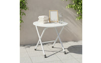 Foldable Folding Table with Metal Legs Compact Folding Table Portable Furniture Lightweight for Dorm Rooms