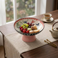 7 Pieces Retro Tea Snack Plate Delicate Snack Dish Reusable