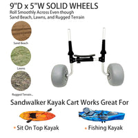 SANDWALKER Insertable Kayak Cart, Durable, for SOT Kayaks
