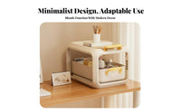 Multi-Tier Rolling Cart Space-Saving Narrow Wheeled Basket Rack Easy to Move