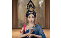 Headdress Base Padded Dance Hairpiece textileCovered