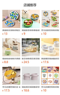 跨境宠物益智藏食玩具可发声猫咪狗狗慢食碗多功能食盒互动解闷