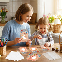 20 Pieces Hollow Easter Cards Multiple Designs Easter Treat Holder Cards Easy to Assemble Party Supplies for Students, Teachers, Holiday Celebrations