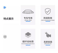 适用24-26款宝马5系i5中控仪表台装饰面板碳纤纹内饰装饰用品配件