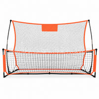 Double-Sided Adjustable Soccer Rebound Net Portable Training Equipment
