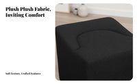 Sculptural Cube Stool Nordic design Ottoman adaptable for Lounge Area, Entryway
