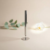 Stainless Steel Tube Vase Elegant Statement Piece Modernist Flower Stand