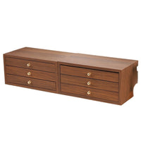Vintage Wooden Multi-Layer Jewelry Box with Large Capacity