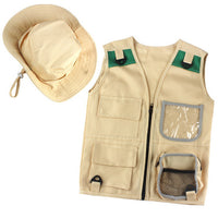 Kids Explorer Vest Costume Set for Role Play