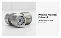 Anti-Backflow Check Valve Eccentric Shower Faucet Connector Solid Brass Offset Faucet Adapter Adjustable Installation Distance for DIYers