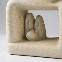 Modern Ceramic Statue for Desk, Abstract Art Sculpture Home Decor, Couple Sculpture Living Room Bedr - Image 7