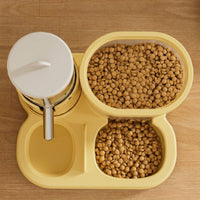 Hamster Water Bottle and Hamster Automatic Feeder and Waterer, Freestanding Cage Feeder