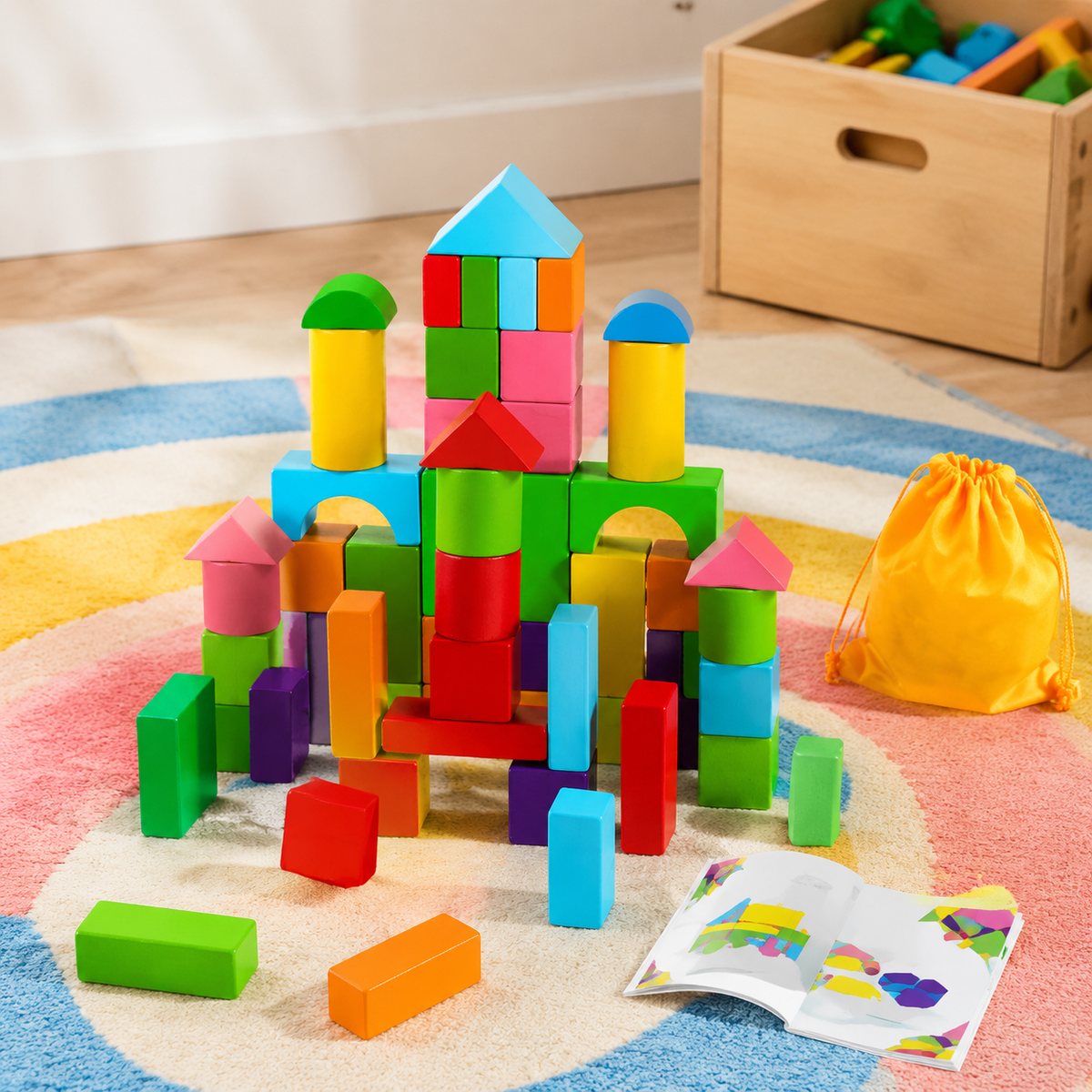wooden building blocks