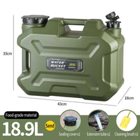 18.9L Food-Grade PE Water Bucket with Faucet