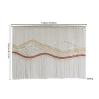 Macrame Wall Tapestry Beige Home Decor Easy to Assemble
